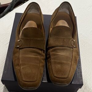 Men's Brown Suede Loafers